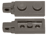 Hinge Plate 1 x 2 Locking with 1 Finger on End with Bottom Groove
