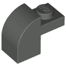 Slope, Curved 2 x 1 x 1 1/3 with Recessed Stud