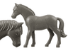 Horse, Belville with Brown Outlined Eyes with Eye Whites and White Pupils Pattern