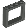 Window 1 x 4 x 3 Train - 2 Hollow Studs and 2 Solid Studs