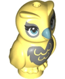 Owl, Friends Style with Metallic Light Blue Beak and Silver on Chest, Back, and Around Eyes Pattern