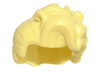 Minifigure, Hair Female with High Bangs, Large Wavy Curls and Small Bun