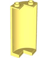 Cylinder Quarter 2 x 2 x 5 with 1 x 1 Cutout