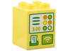 Duplo, Brick 2 x 2 x 2 with Cash Register, Buttons, Receipt, '3.00' and Contactless Payment Pattern