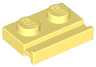 Plate, Modified 1 x 2 with Door Rail