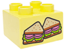Duplo, Brick 2 x 2 with 2 Sandwich Halves Pattern