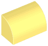 Slope, Curved 1 x 2 with Bottom Stud Holder