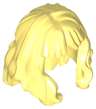 Minifigure, Hair Mid-Length and Wavy with Bangs