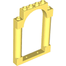 Door, Frame 1 x 6 x 7 Arched with Notches and Rounded Pillars