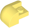 Slope, Curved 2 x 2 Corner Round with Recessed Stud