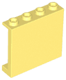 Panel 1 x 4 x 3 with Side Supports - Hollow Studs
