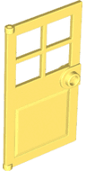 Door 1 x 4 x 6 with 4 Panes and Stud Handle