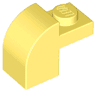 Slope, Curved 2 x 1 x 1 1/3 with Recessed Stud