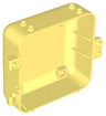 Container, Box 3 x 8 x 6 2/3 Half Back