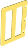 Duplo Door / Window Pane 1 x 4 x 4 with 2 Panes
