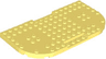 Brick, Modified 8 x 16 x 2/3 with 1 x 4 Indentations and 2 Rounded Corners