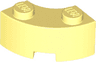 Brick, Round Corner 2 x 2 Macaroni with Stud Notch and Reinforced Underside
