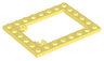 Plate, Modified 6 x 8 Trap Door Frame Horizontal (Long Pin Holders)