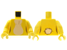 Torso White Fur Stomach and Cottontail Pattern / Bright Light Yellow Arms / Bright Light Yellow Hands