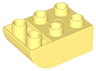 Duplo, Brick 2 x 3 Slope Curved Inverted