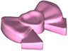 Friends Accessories Hair Decoration, Bow with Heart, Long Ribbon, and Small Pin