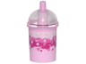 Minifigure, Utensil Cup, Dome Lid Cup and Straw with Molded Trans-Clear Lid and Printed White, Dark Pink and Magenta Soda / Bubble Tea Cup Pattern