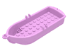 Boat, 14 x 5 x 2 with Oarlocks and 2 Hollow Inside Studs