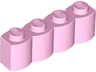 Brick, Modified 1 x 4 with Log Profile