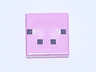 Tile 1 x 1 with Black and White Squares Pattern (Minecraft Pig Face)