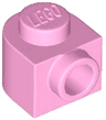 Brick, Round 1 x 1 x 2/3 Half Circle Extended with Stud on Side
