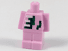 Small Body with Pixelated Black and Green Splotches and White Ribs Pattern