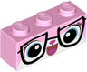 Brick 1 x 3 with Cat Face with Glasses Pattern (Biznis Kitty)