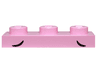 Plate 1 x 3 with 2 Small Black Arcs, Low Pattern (Unikitty / Cutesykitty (Cutesy Kitty) Eyebrows)