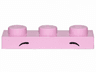 Plate 1 x 3 with 2 Small Black Arcs, Middle and Rounded Pattern (Unikitty / Disco Kitty Eyebrows)