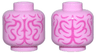 Minifigure, Head without Face with Magenta Brain Fissures Pattern