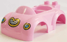 Duplo Car Body with 2 Studs on Back, Small Windshield and Hitch with Heart Headlights and Grille Pattern