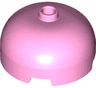 Brick, Round 3 x 3 x 1 1/3 Dome Top - Open Stud