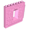 Duplo Wall 1 x 8 x 6 Hinge on Right with Window Opening - Castle