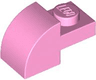 Slope, Curved 2 x 1 with Recessed Stud