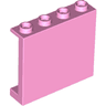 Panel 1 x 4 x 3 with Side Supports - Hollow Studs