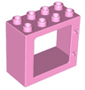 Duplo Door / Window Frame 2 x 4 x 3 Flat Front Surface, Completely Open Back
