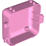 Container, Box 3 x 8 x 6 2/3 Half Back