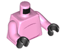 Torso Pig Dark Pink Stomach Lines (No Tail) Pattern / Bright Pink Arms / Black Hands