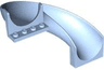 Slide Playground 7 x 12 x 8 1/3 Curved 180 degrees