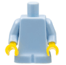 Body Baby, Plain, Bright Light Blue Arms, Yellow Hands
