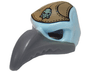 Minifigure, Headgear Mask Bird (Vulture) with Dark Bluish Gray Beak and Dark Tan Headpiece with Sand Green Vulture Symbol Pattern