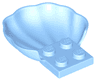 Clam / Scallop Shell with 4 Studs