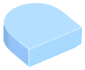 Tile, Round 1 x 1 Half Circle Extended