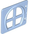 Duplo Door / Window Pane 1 x 4 x 3 with Four Panes Rounded
