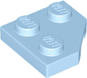 Wedge, Plate 2 x 2  Cut Corner